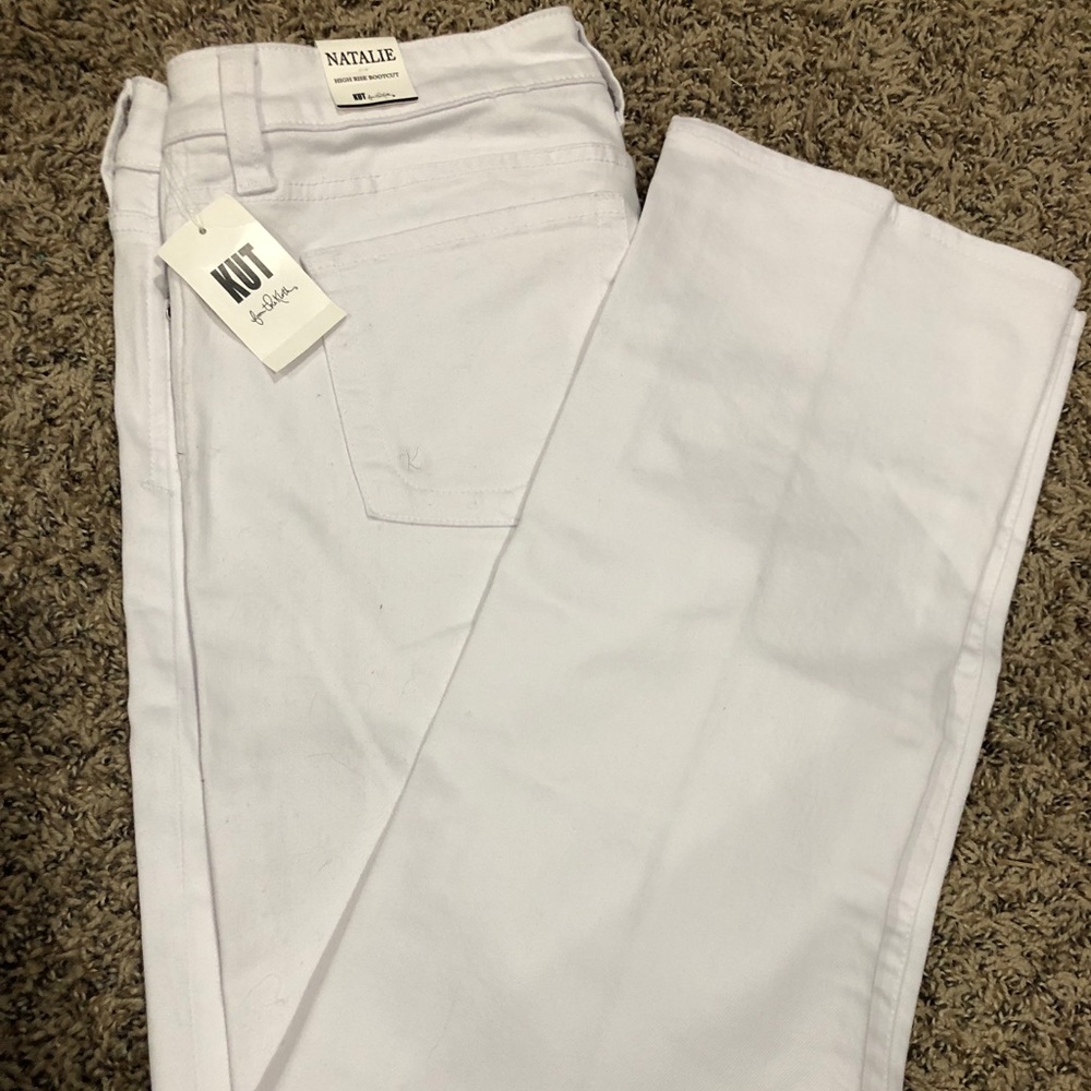 NWT Kut from the Kloth has White jeans Size 12